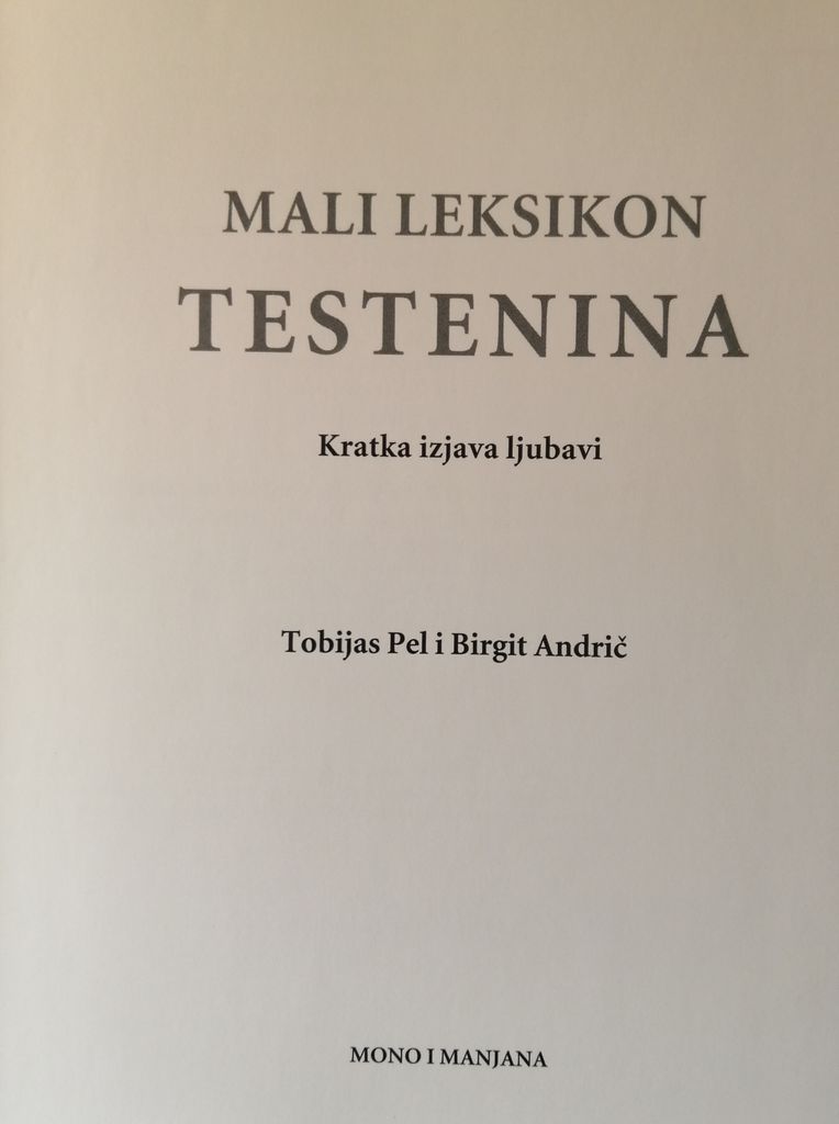 Mali leksikon testenina